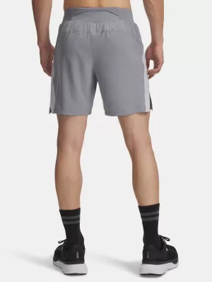 Pánske šortky UNDER ARMOUR UA LAUNCH PRO 7'' SHORTS 1376508-036 SIVÁ