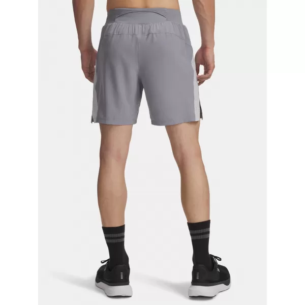  Pánske šortky UNDER ARMOUR UA LAUNCH PRO 7'' SHORTS 1376508-036 SIVÁ 