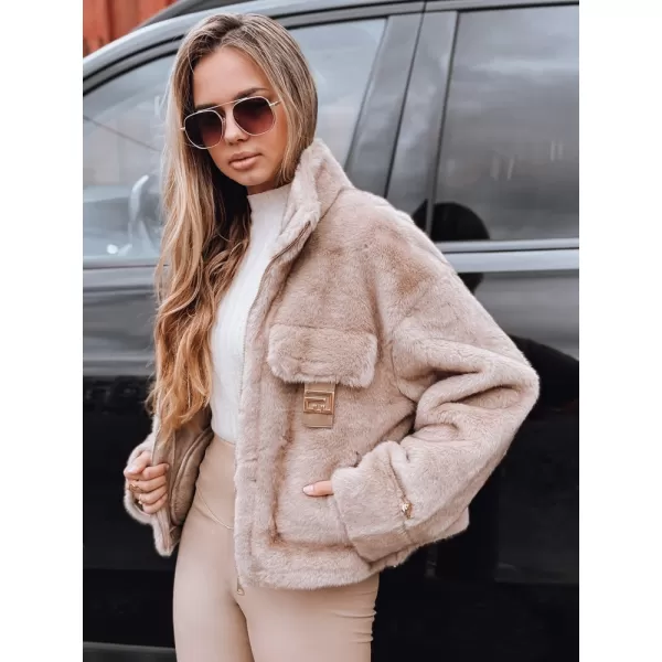  Dámska bunda DSTREET TY5248 BÉŽOVÁ 