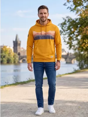 Pánska mikina ALTISPORT GORO HORČICA