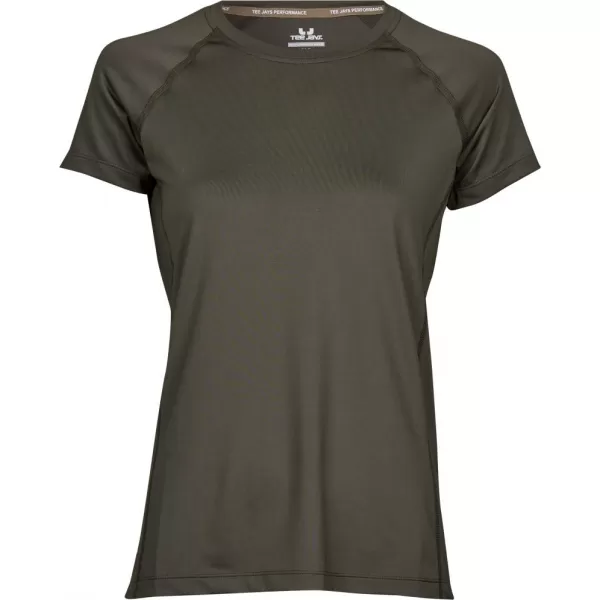  Dámske tričko TEE JAYS | TJ 7021 OLIVE MELANGE 