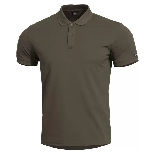  Pánske tričko s golierom PENTAGON PATROL POLO SHIRT D09101 06E D09101 HNEDÁ ŠEDÁ 