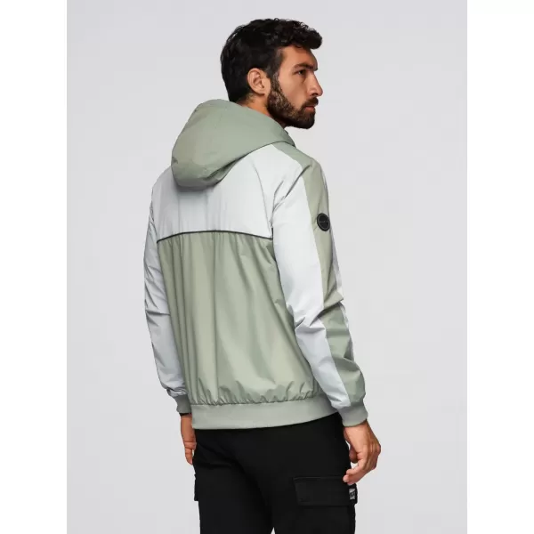  Pánská bunda OMBRE OM-JAFL-0109 ŠEDÝ 