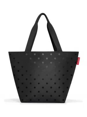 Taška REISENTHEL SHOPPER M LESKLÉ BODKY ČIERNE