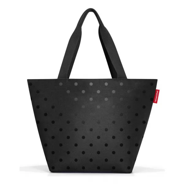 Taška REISENTHEL SHOPPER M LESKLÉ BODKY ČIERNE 