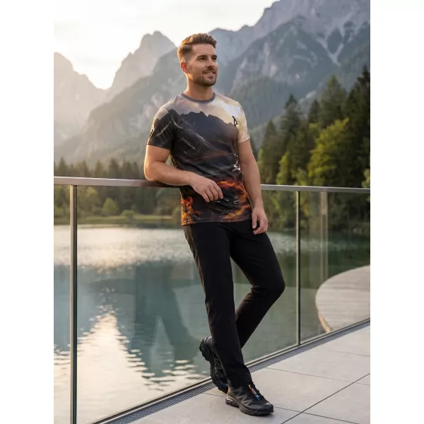 Pánska košeľa na voľný čas premium ALTISPORT VOJ/ALM116TR06 SKALY 