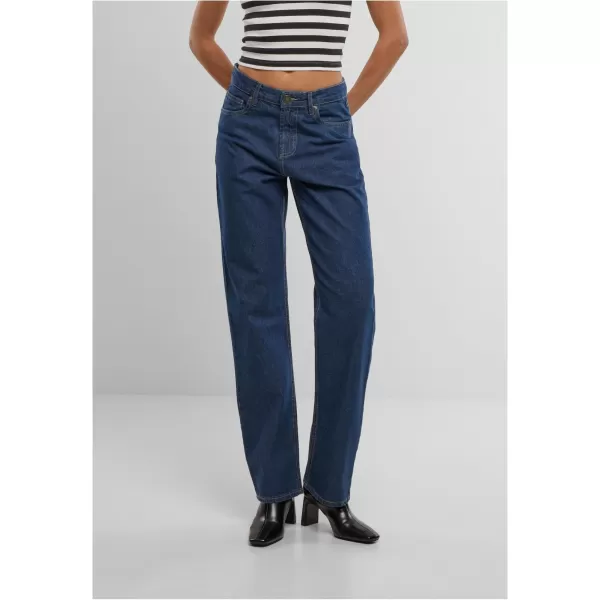  Džínsy URBAN CLASSICS TB7193 STREDNE TMAVOMODRÁ PRADLA 