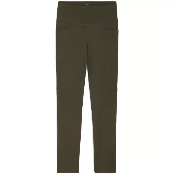  Legíny PUMA W TAD ESSENTIAL TIGHT - HW 7/8 52589970 TMAVÁ OLIVA 