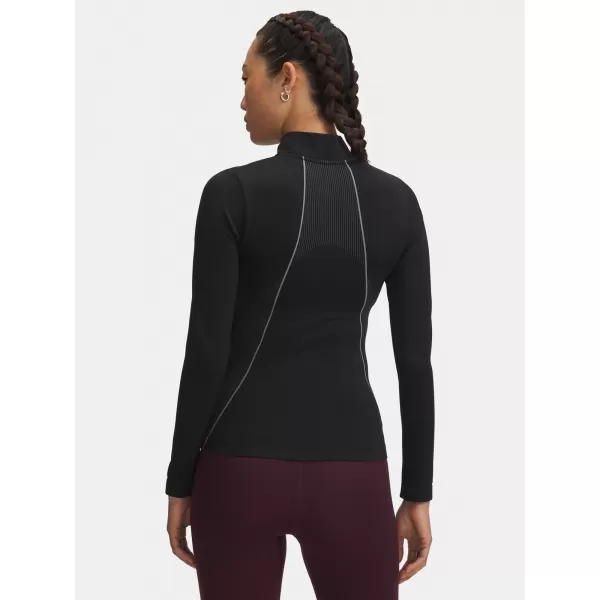  Dámske tričko UNDER ARMOUR UA VANISH SEAMLESS 1/4 ZIP 6000644-003 ČIERNA 