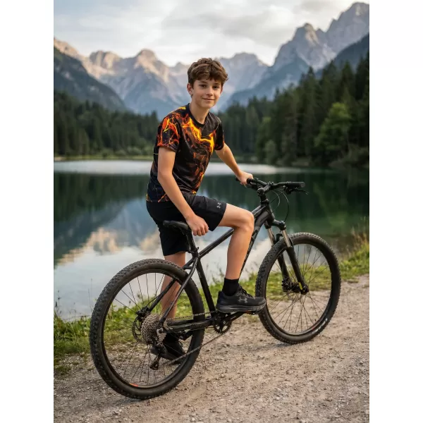  Detské prémiové funkčné tričko ALTISPORT VOJ/ALK071TR01 ČIERNA A ŽLTÁ 