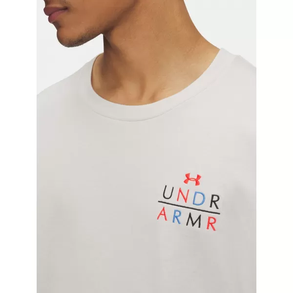  Pánske tričko UNDER ARMOUR UA HWT MODERN SPORT OS LS 6004885-110 BIELA 