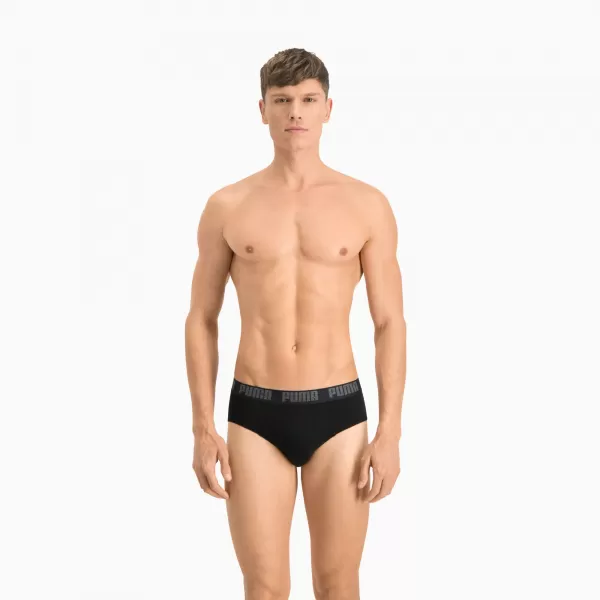  Mužské nohavičky PUMA BASIC BRIEF 2P 88910006 ČIERNA/ČIERNA 
