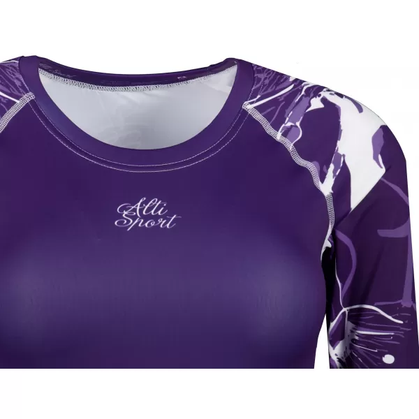  Dámsky funkčný prémiový crop top ALTISPORT VOJ/ALW114TR04 FIALOVÁ 