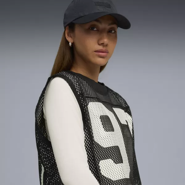  Vrchná časť PUMA X ROSÉ RELAXED MESH TOP 63380401 PUMA BLACK 