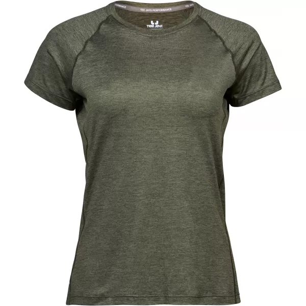  Dámske tričko TEE JAYS | TJ 7021 OLIVE MELANGE 