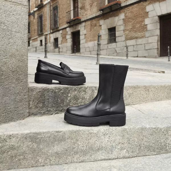  Dámske členkové čižmy GEOX G004255 ČIERNA 
