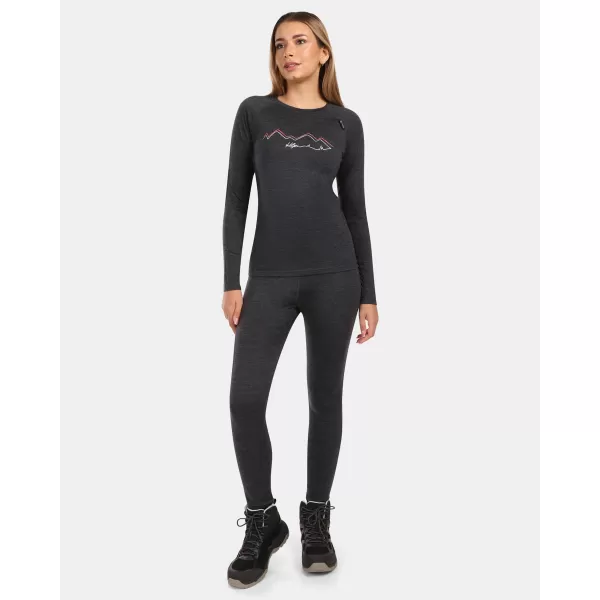  Dámske termo tričko KILPI MAVORA TOP-W ZL0502KI ČIERNA 