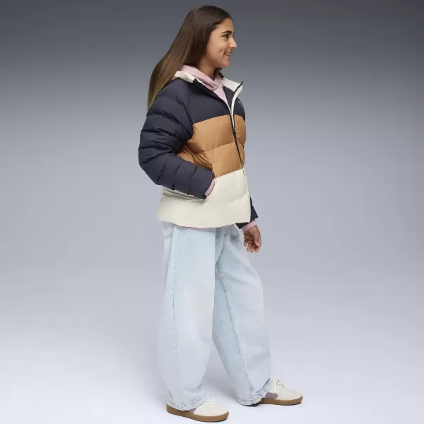  Detská bunda PUMA SYNTHETIC HOODED PUFFER JACKET 68840416 NOVÉ NÁMORNÍCTVO 