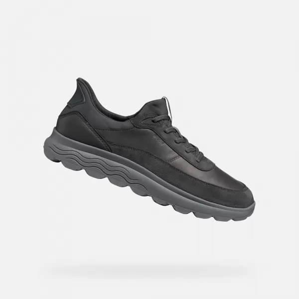 Pánske tenisky GEOX SPHERICA PLUS G011478 TMAVOŠEDÁ 
