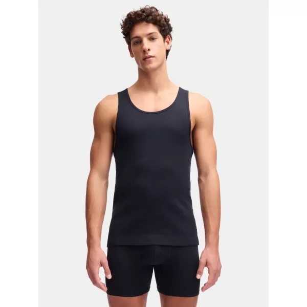  Pánske tielko UNDER ARMOUR M UA PERF COTTON TANK-2PK 6007622-001 ČIERNA 