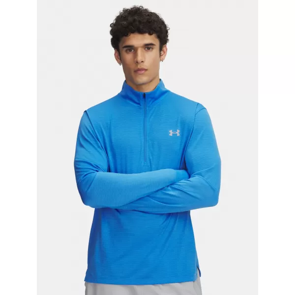  Pánske tričko UNDER ARMOUR UA LAUNCH 1/4 ZIP 6005542-402 MODRÁ 