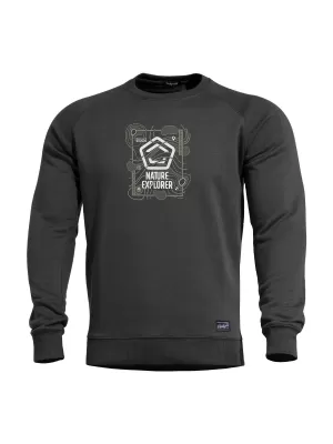 Mikina PENTAGON HAWK SWEATER NATURE EXPLORER K09019 ČIERNA