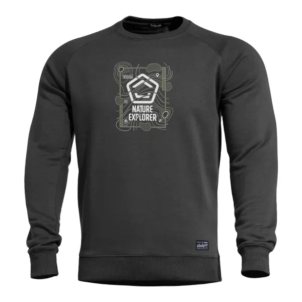  Mikina PENTAGON HAWK SWEATER NATURE EXPLORER K09019 ČIERNA 