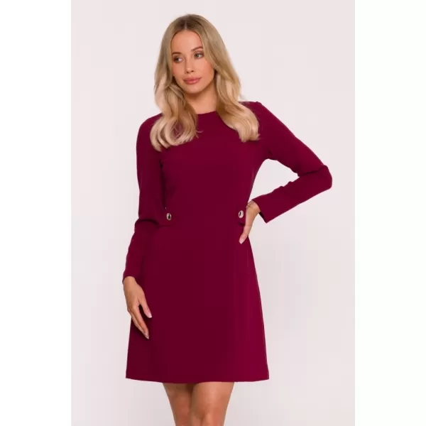  Šaty STYLOVE S419 GAŠTANOVÉ 