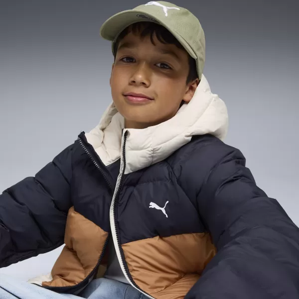  Detská bunda PUMA SYNTHETIC HOODED PUFFER JACKET 68840416 NOVÉ NÁMORNÍCTVO 