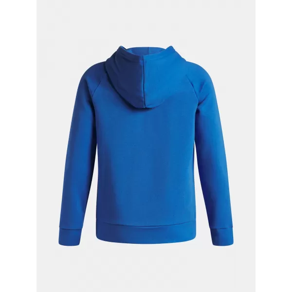  Chlapčenská mikina UNDER ARMOUR UA RIVAL FLEECE HOODIE 1379792-402 MODRÁ 