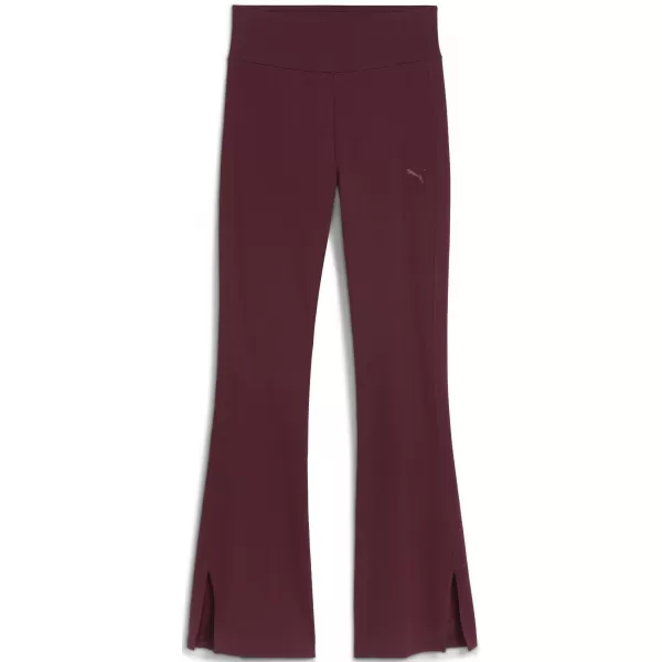  Dámske legíny PUMA HER HIGH-WAIST FLARED LEGGINGS 68815696 RUBÍNOVÝ LESK 