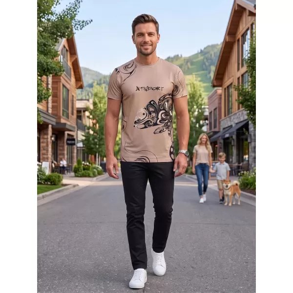  Pánska košeľa na voľný čas premium ALTISPORT VOJ/ALM122TR06 BÉŽOVÁ 