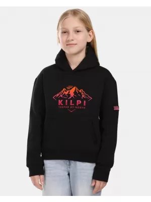 Dievčenská mikina KILPI NORTHEN-JG ZJ0211KI ČIERNA