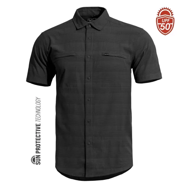  Pánska košeľa PENTAGON RIPPLE SUNPROOF SHIRT K02028 ČIERNA 