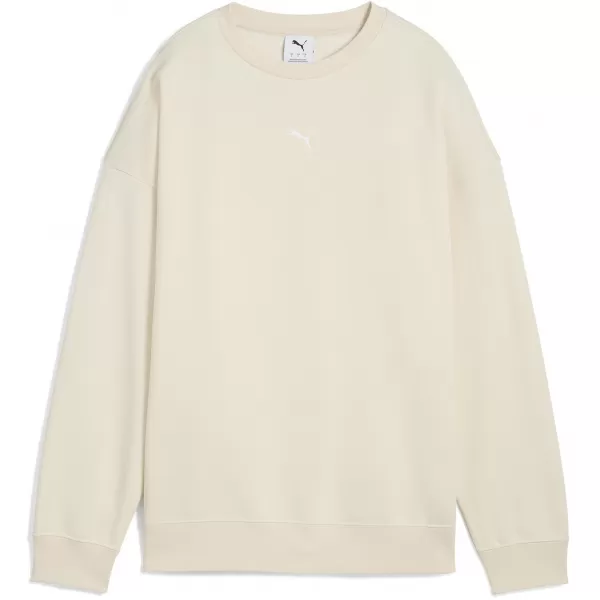  Dámska mikina PUMA ESS OVERSIZED CREW FL 68540087 VYSOKOHORSKÝ SNEH 