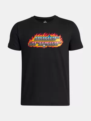 Chlapčenské tričko UNDER ARMOUR UA FLAME WM SS 6005059-001 ČIERNA