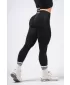 Tvarujúce bezšvové maximálne push-up legíny FLOW SEAMLESS 497 BLACK Nebbia