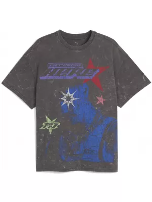 Tričko PUMA LAMELO STAR VISION GRAPHIC TEE 63243801 DUSIČNANY