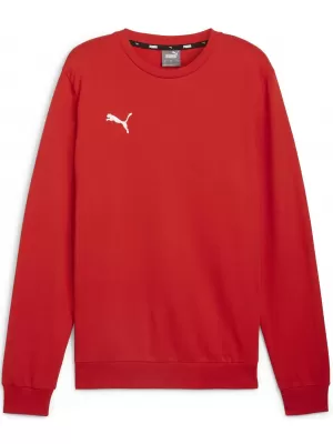 Pánska mikina PUMA TEAMGOAL CASUALS CREW NECK S 658592_01 PUMA RED/PUMA WHITE