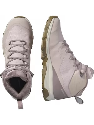 Dámske topánky SALOMON OUTSNAP WATERPROOF W ETHEREA/ŽELEZO/KOJOT HNEDÁ