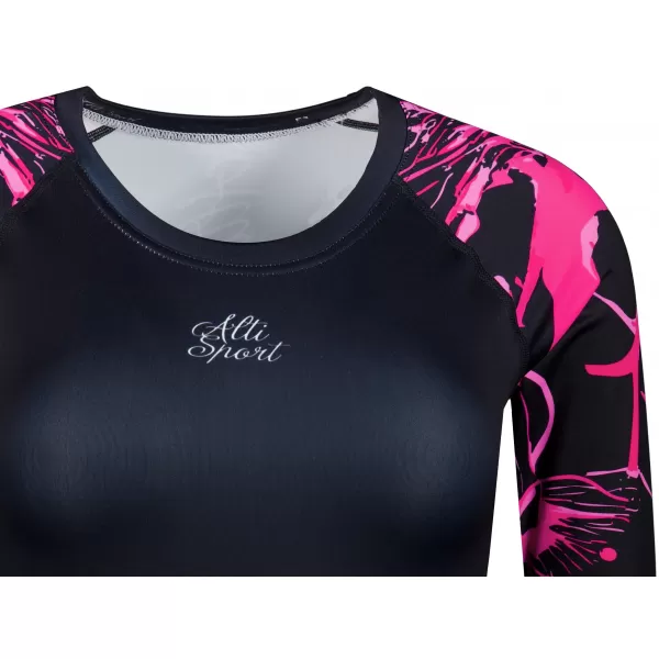  Dámsky funkčný prémiový crop top ALTISPORT VOJ/ALW114TR04 HORKÁ RUŽOVÁ 
