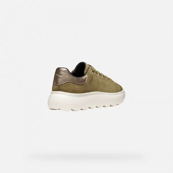  Dámske tenisky GEOX SPHERICA EC4.1 G009311 KAKI 