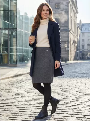 Dámska sukňa ALTISPORT GRETA TMAVOSIVÝ MELÍR