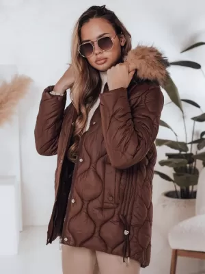 Dámska bunda DSTREET TY5013 HNEDÁ