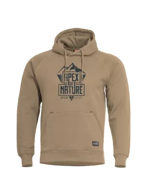 Mikina PENTAGON PHAETON HOOD SWEATER APEX OF NATURE K09021 HNEDOHNEDÁ