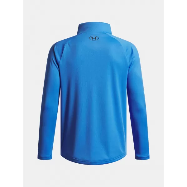  Chlapčenské tričko UNDER ARMOUR UA TECH 2.0 1/2 ZIP 1363286-402 MODRÁ 