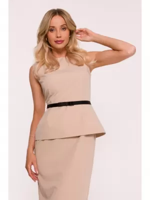 Šaty STYLOVE S427 BÉŽOVÁ