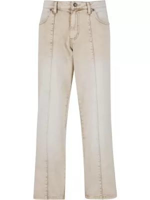 Džínsy URBAN CLASSICS TB7605 BIELE ŠPINAVÉ UMÝVANÉ