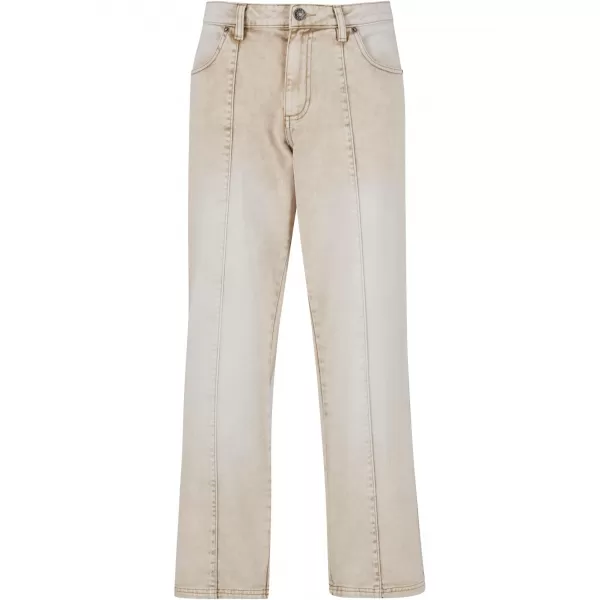  Džínsy URBAN CLASSICS TB7605 BIELE ŠPINAVÉ UMÝVANÉ 