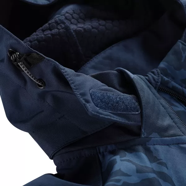  Pánska bunda so softshell ALPINE PRO HOOR MODRÝ 